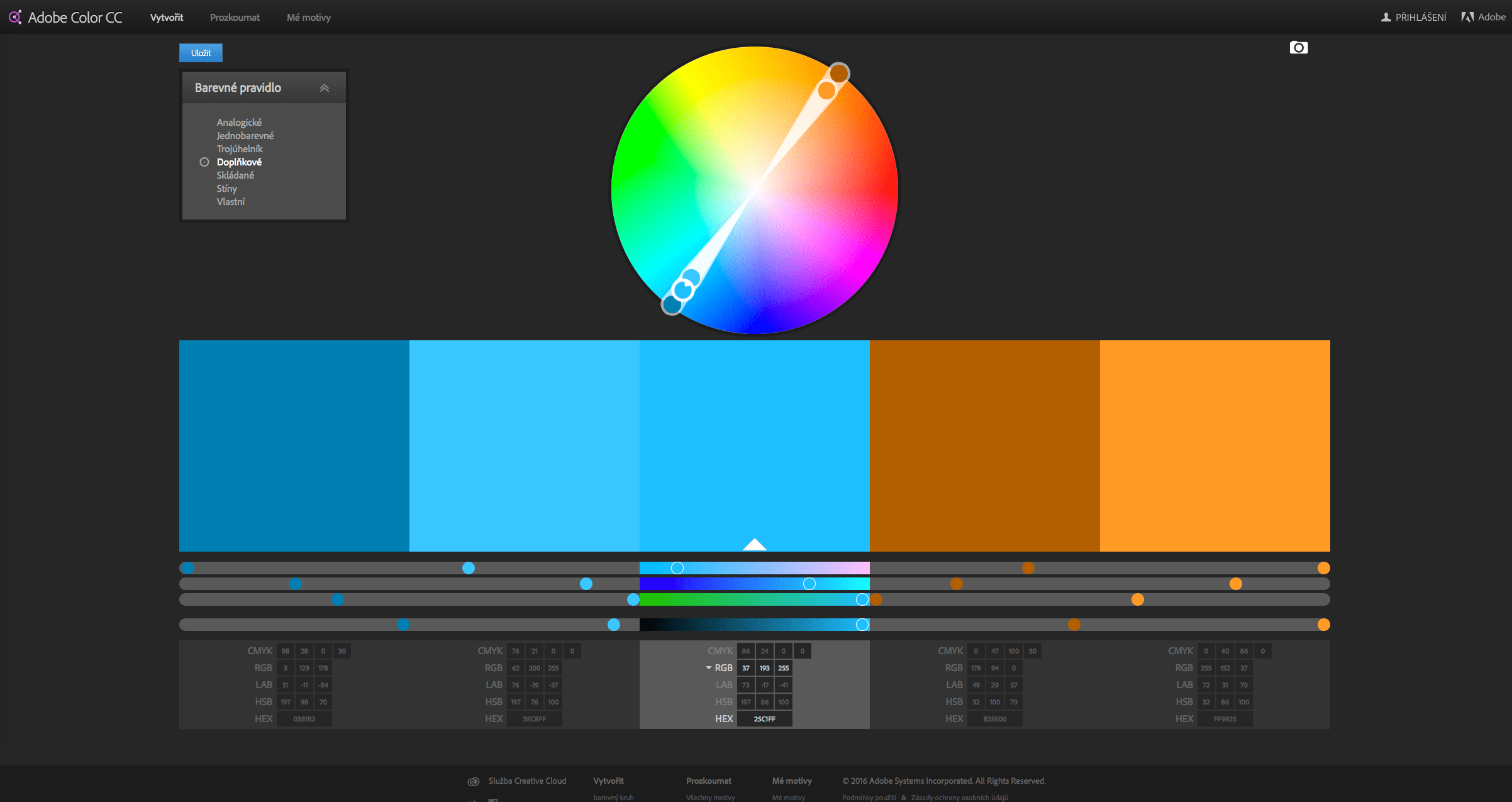 color adobe 2016 01 - Jak vhodně vybrat barvy? Díky aplikaci Adobe Color!